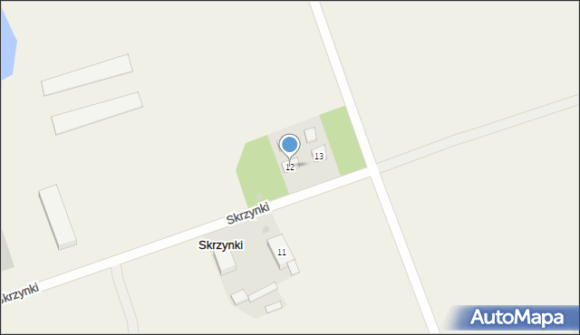 Skrzynki, Skrzynki, 12, mapa Skrzynki