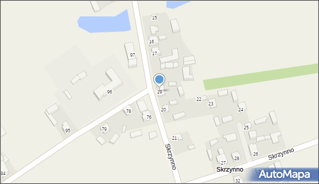 Skrzynno, Skrzynno, 19, mapa Skrzynno