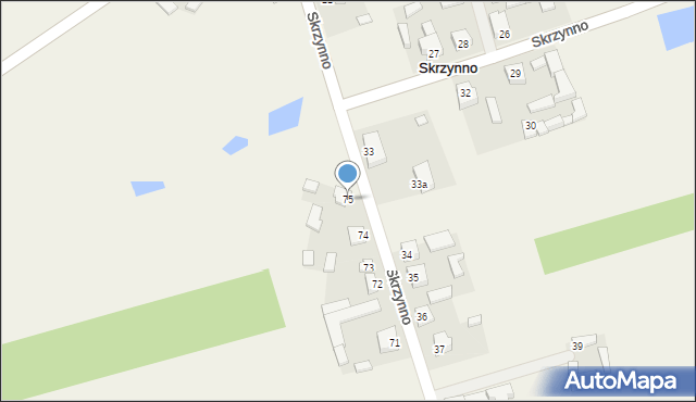 Skrzynno, Skrzynno, 75, mapa Skrzynno