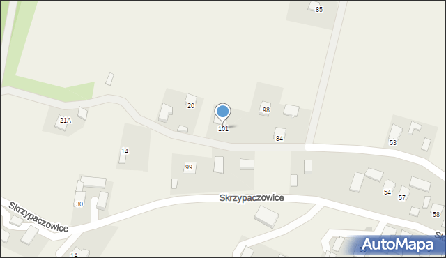 Skrzypaczowice, Skrzypaczowice, 101, mapa Skrzypaczowice