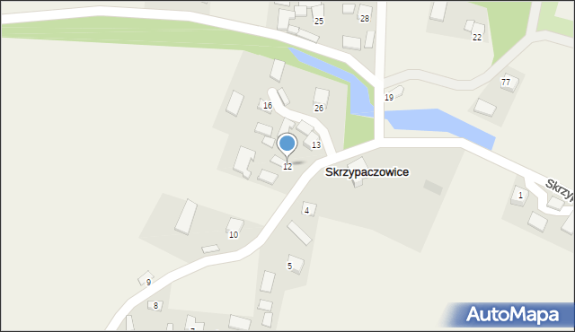 Skrzypaczowice, Skrzypaczowice, 12, mapa Skrzypaczowice