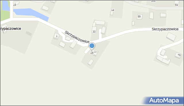 Skrzypaczowice, Skrzypaczowice, 1A, mapa Skrzypaczowice