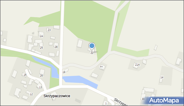 Skrzypaczowice, Skrzypaczowice, 22, mapa Skrzypaczowice