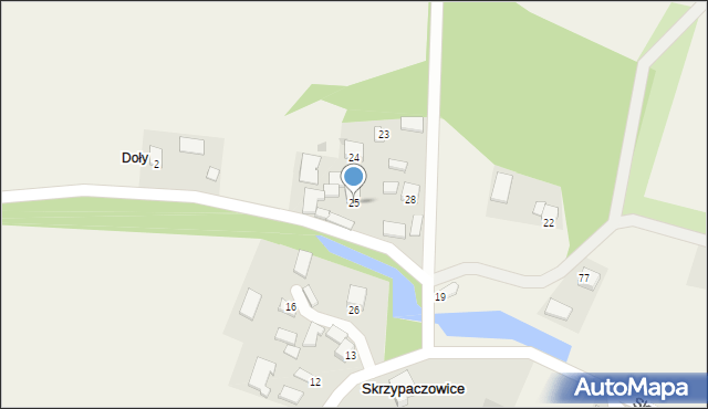 Skrzypaczowice, Skrzypaczowice, 25, mapa Skrzypaczowice