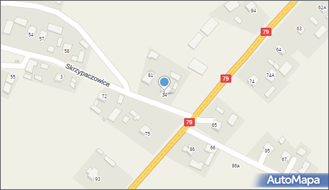 Skrzypaczowice, Skrzypaczowice, 34, mapa Skrzypaczowice