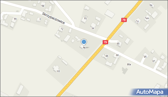 Skrzypaczowice, Skrzypaczowice, 75, mapa Skrzypaczowice