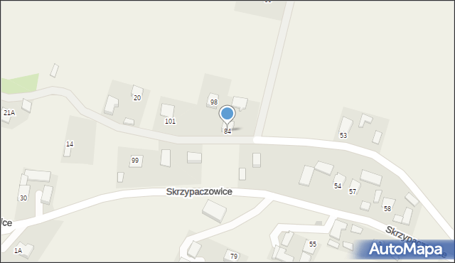 Skrzypaczowice, Skrzypaczowice, 84, mapa Skrzypaczowice