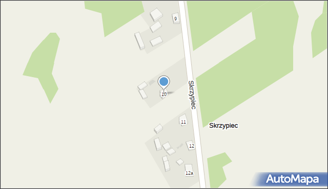 Skrzypiec, Skrzypiec, 10, mapa Skrzypiec