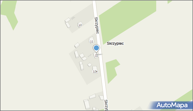 Skrzypiec, Skrzypiec, 12, mapa Skrzypiec