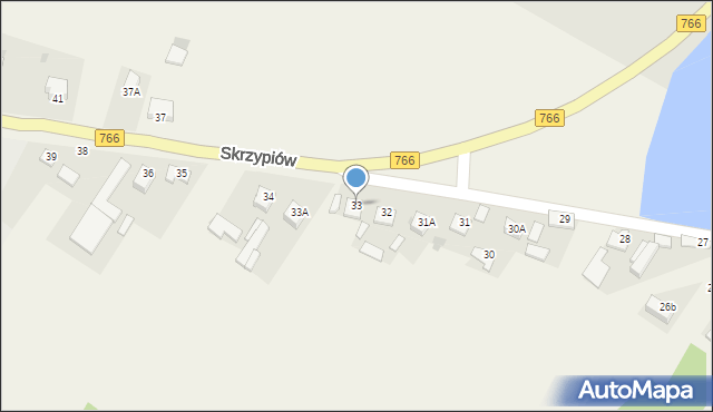 Skrzypiów, Skrzypiów, 33, mapa Skrzypiów