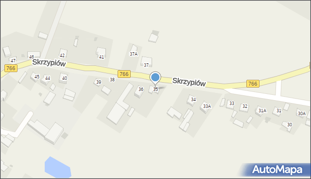 Skrzypiów, Skrzypiów, 35, mapa Skrzypiów