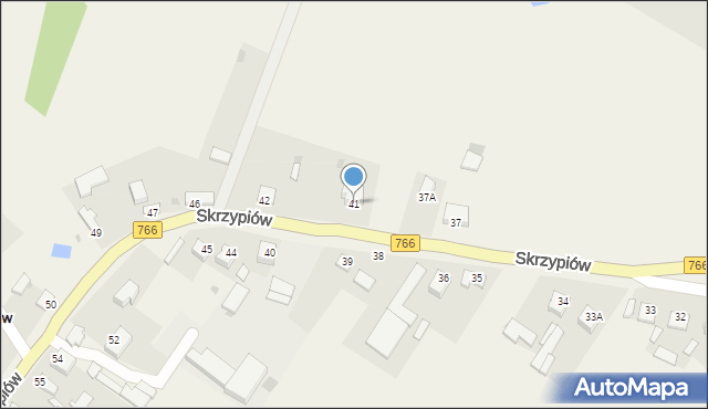 Skrzypiów, Skrzypiów, 41, mapa Skrzypiów