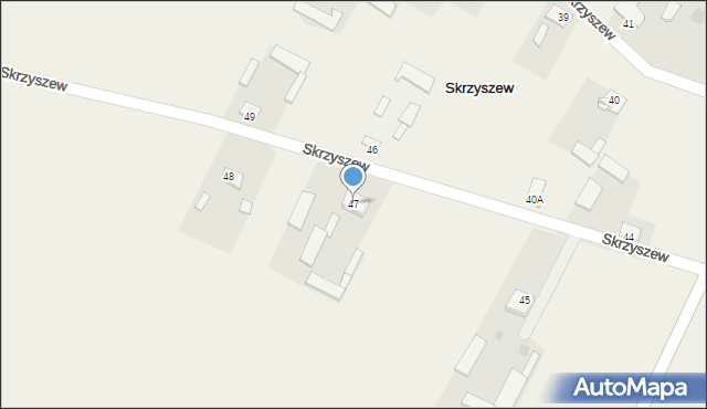 Skrzyszew, Skrzyszew, 47, mapa Skrzyszew