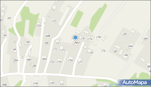 Skrzyszów, Skrzyszów, 175, mapa Skrzyszów