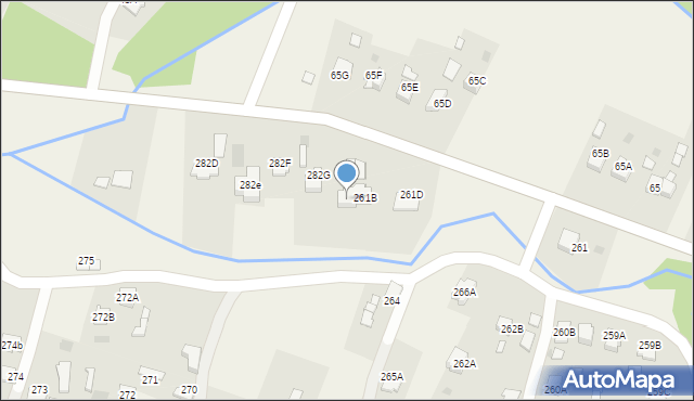 Skrzyszów, Skrzyszów, 261C, mapa Skrzyszów