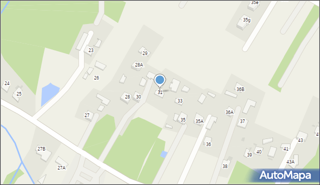 Skrzyszów, Skrzyszów, 31, mapa Skrzyszów