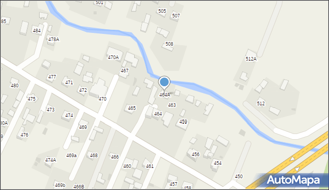 Skrzyszów, Skrzyszów, 464A, mapa Skrzyszów