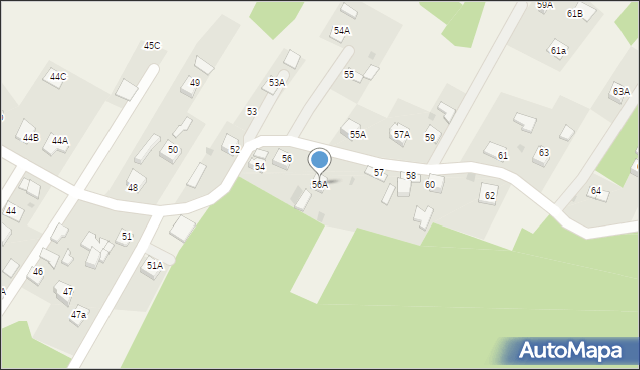 Skrzyszów, Skrzyszów, 56A, mapa Skrzyszów