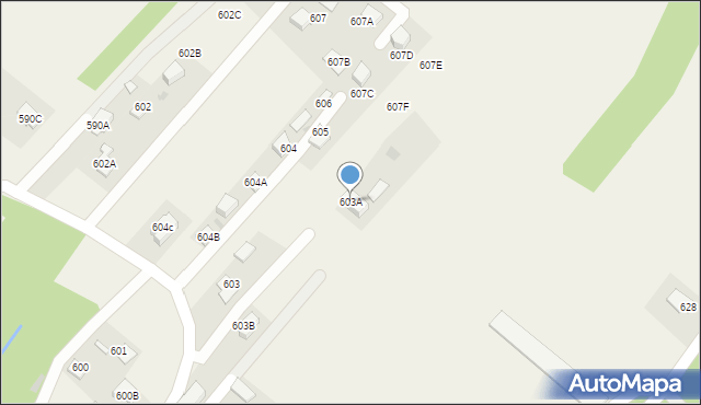 Skrzyszów, Skrzyszów, 603A, mapa Skrzyszów