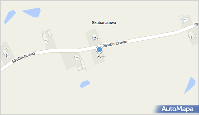 Skubarczewo, Skubarczewo, 7a, mapa Skubarczewo