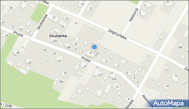 Skubianka, Skubianka, 16a, mapa Skubianka