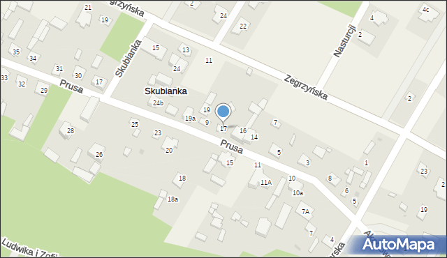 Skubianka, Skubianka, 17, mapa Skubianka