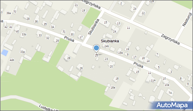 Skubianka, Skubianka, 25, mapa Skubianka