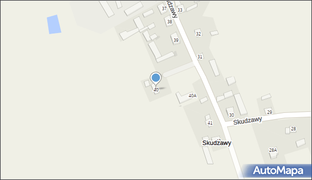 Skudzawy, Skudzawy, 40, mapa Skudzawy