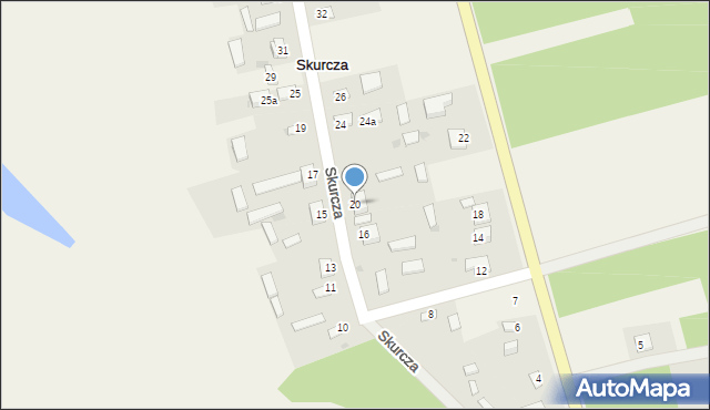 Skurcza, Skurcza, 20, mapa Skurcza