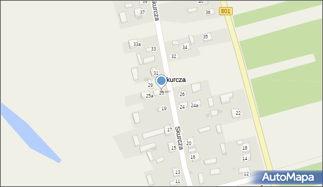 Skurcza, Skurcza, 25, mapa Skurcza