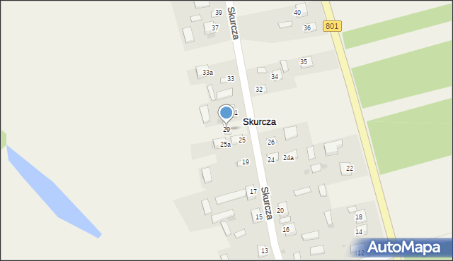 Skurcza, Skurcza, 29, mapa Skurcza