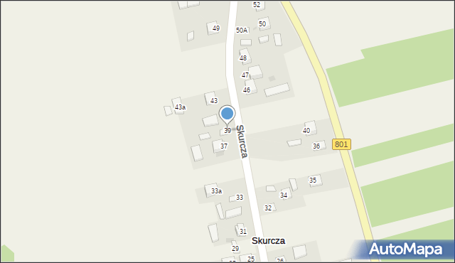 Skurcza, Skurcza, 39, mapa Skurcza