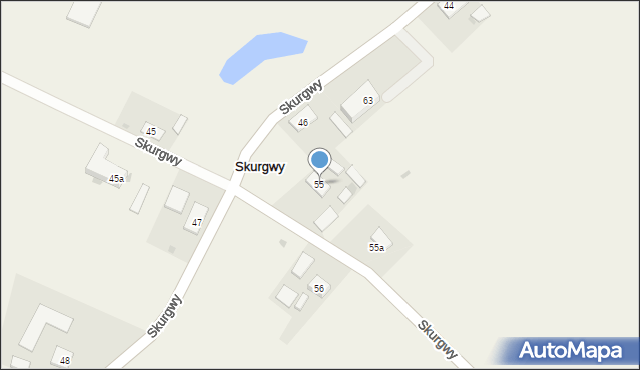 Skurgwy, Skurgwy, 55, mapa Skurgwy