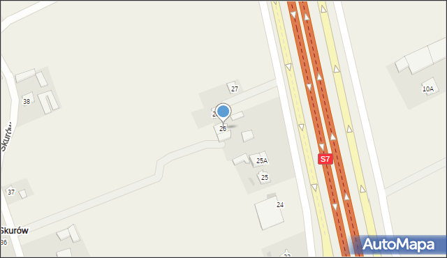 Skurów, Skurów, 26, mapa Skurów