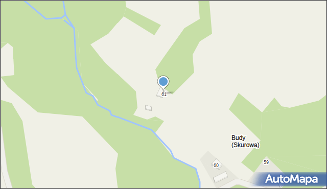 Skurowa, Skurowa, 61, mapa Skurowa
