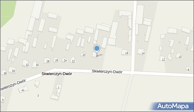 Skwierczyn-Dwór, Skwierczyn-Dwór, 18, mapa Skwierczyn-Dwór