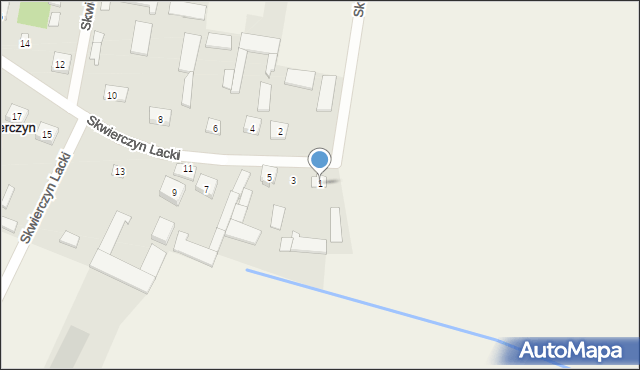 Skwierczyn Lacki, Skwierczyn Lacki, 1, mapa Skwierczyn Lacki