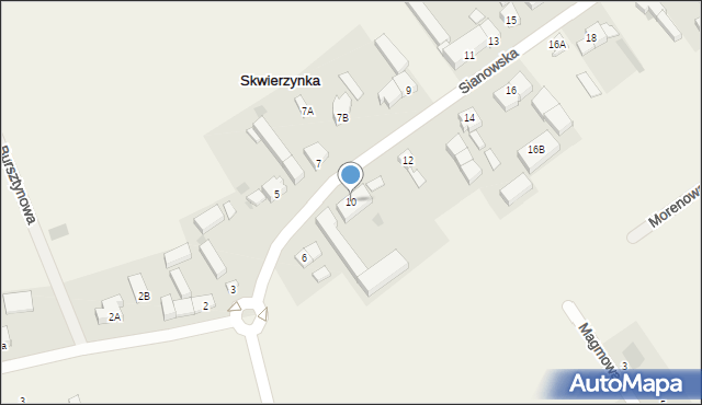 Skwierzynka, Skwierzynka, 10, mapa Skwierzynka