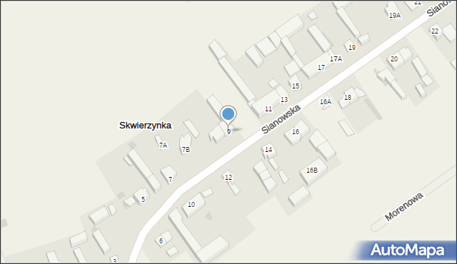 Skwierzynka, Skwierzynka, 9, mapa Skwierzynka