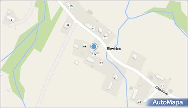 Skwirtne, Skwirtne, 13a, mapa Skwirtne