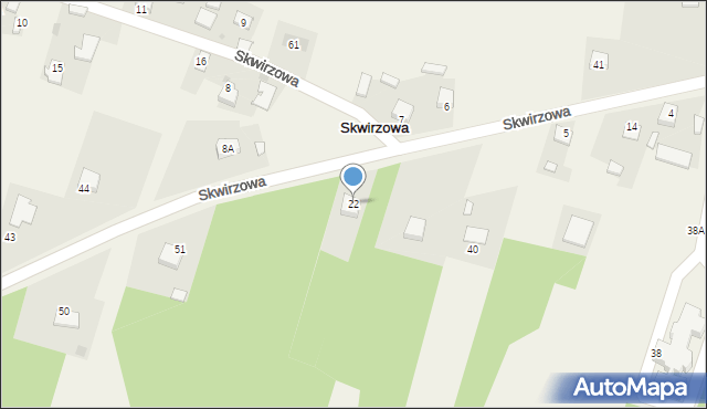 Skwirzowa, Skwirzowa, 22, mapa Skwirzowa