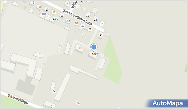 Sochaczew, Skłodowskiej-Curie Marii, 26A, mapa Sochaczew