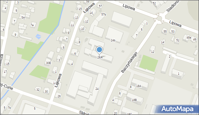 Sokołów Podlaski, Skłodowskiej-Curie Marii, 24A, mapa Sokołów Podlaski