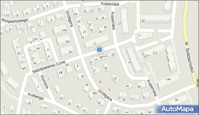 Śrem, Skłodowskiej-Curie Marii, 16, mapa Śrem