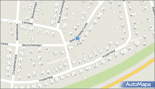 Środa Śląska, Skłodowskiej-Curie Marii, 10, mapa Środa Śląska