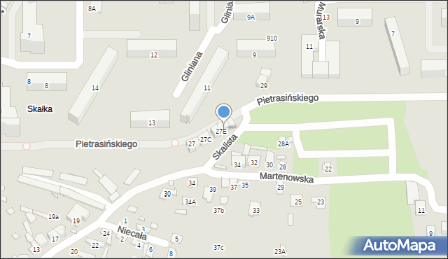 Starachowice, Skalista, 27F, mapa Starachowic