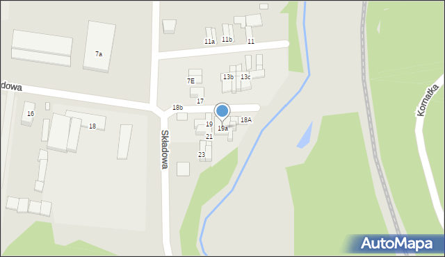 Starachowice, Składowa, 19a, mapa Starachowic