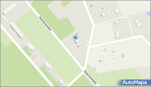 Starogard Gdański, Skarszewska, 18A, mapa Starogard Gdański