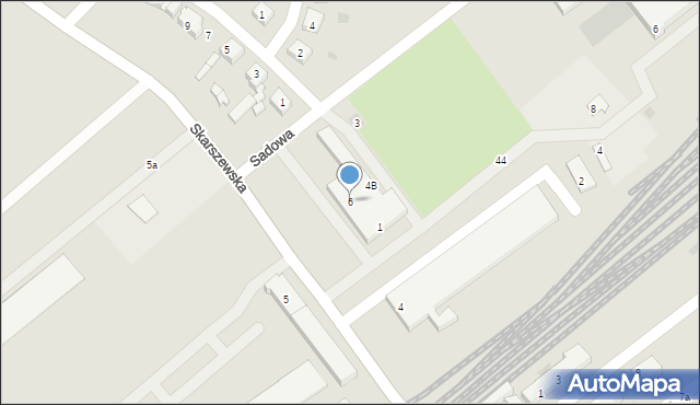 Starogard Gdański, Skarszewska, 6, mapa Starogard Gdański