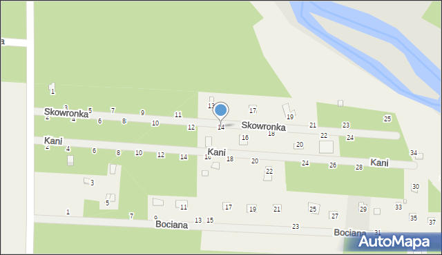 Starowola, Skowronka, 14, mapa Starowola